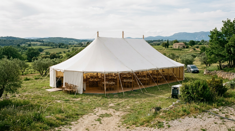  chapiteau de mariage pour 300 personnes en PACA